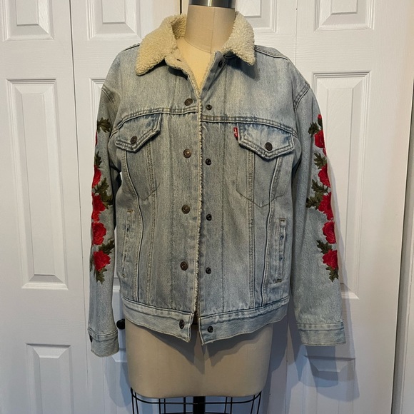 LEVIS EMBROIDERED DENIM JACKET